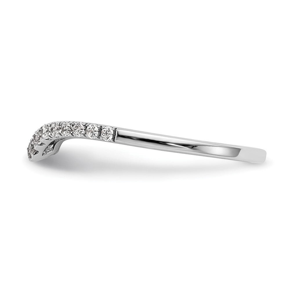 True Origin 14K White Gold 1/5 carat Lab Grown Diamond VS+ F+ Complete Wedding Band