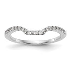 True Origin 14K White Gold 1/5 carat Lab Grown Diamond VS+ F+ Complete Wedding Band