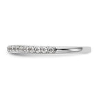 14K White Gold 1/4 carat Diamond Complete Wedding Band