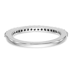 14K White Gold 1/4 carat Diamond Complete Wedding Band