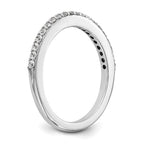14K White Gold 1/4 carat Diamond Complete Wedding Band