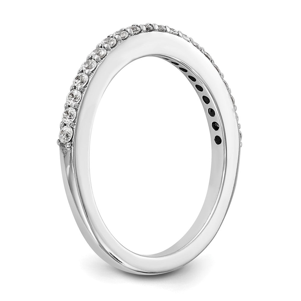 14K White Gold 1/4 carat Diamond Complete Wedding Band