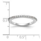 14K White Gold 1/4 carat Diamond Complete Wedding Band