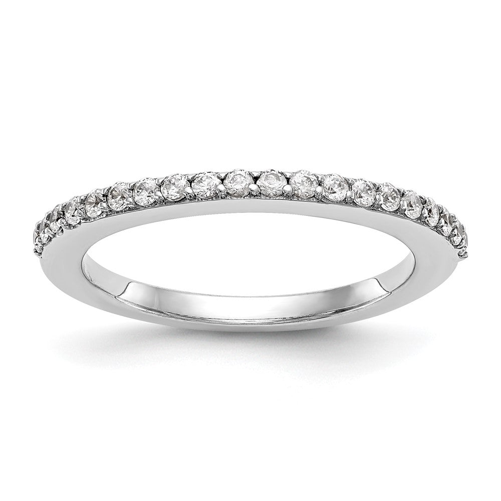 14K White Gold 1/4 carat Diamond Complete Wedding Band