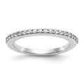 14K White Gold 1/4 carat Diamond Complete Wedding Band