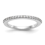 14K White Gold 1/4 carat Diamond Complete Wedding Band