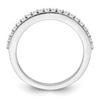 14K White Gold 1/3 carat Diamond Complete Wedding Band