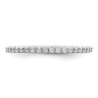 14K White Gold 1/3 carat Diamond Complete Wedding Band