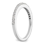 14K White Gold 1/3 carat Diamond Complete Wedding Band