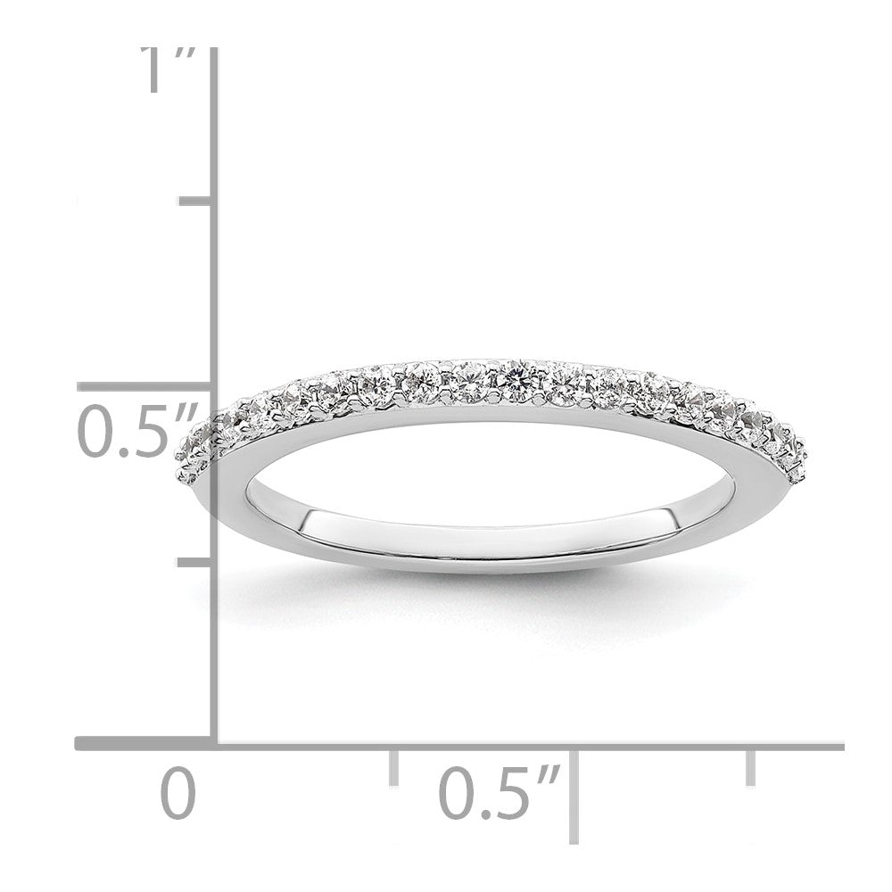 14K White Gold 1/3 carat Diamond Complete Wedding Band