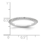 14K White Gold 1/3 carat Diamond Complete Wedding Band