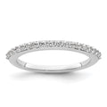 14K White Gold 1/3 carat Diamond Complete Wedding Band