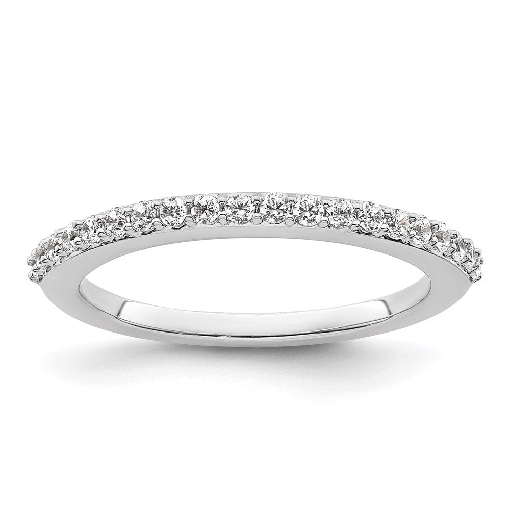 14K White Gold 1/3 carat Diamond Complete Wedding Band