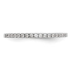 14K White Gold Diamond Wedding Band