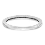 14K White Gold Diamond Wedding Band