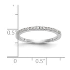 14K White Gold Diamond Wedding Band