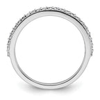 14K White Gold 1/4 carat Diamond Complete Wedding Band