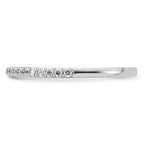 14K White Gold 1/4 carat Diamond Complete Wedding Band