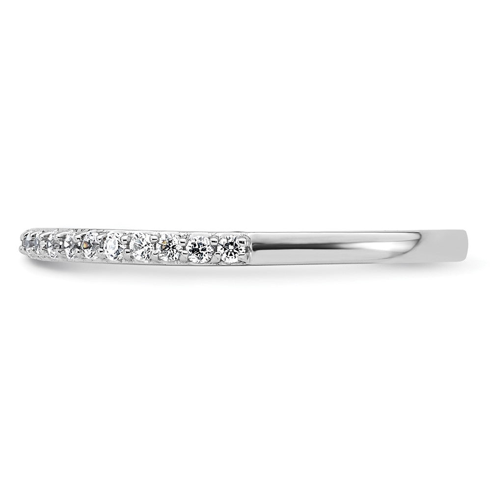 14K White Gold 1/4 carat Diamond Complete Wedding Band