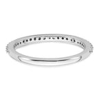 14K White Gold 1/4 carat Diamond Complete Wedding Band