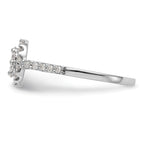 14K White Gold Complete Diamond Cluster Engagement Ring