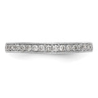 14k White Gold 1/5 carat Diamond Complete Wedding Band