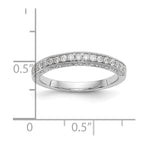 14k White Gold 1/5 carat Diamond Complete Wedding Band