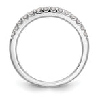 14k White Gold Diamond Wedding Band