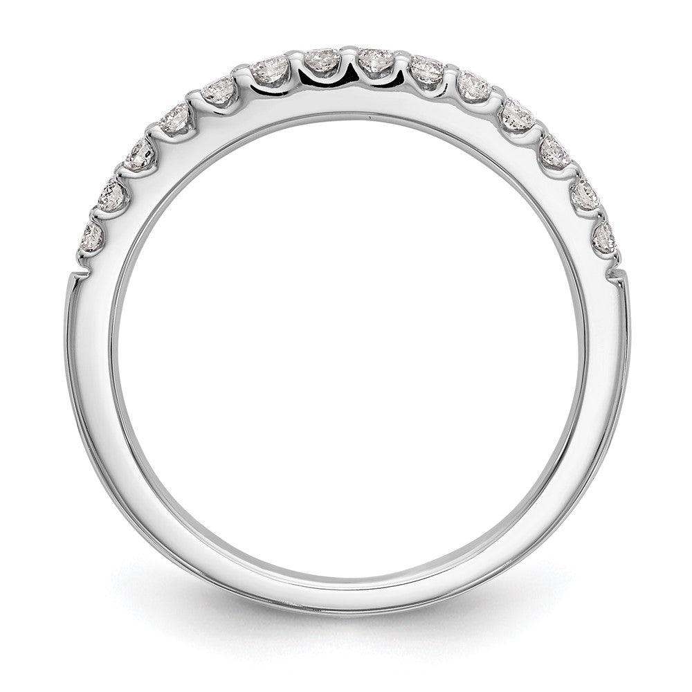 14k White Gold Diamond Wedding Band