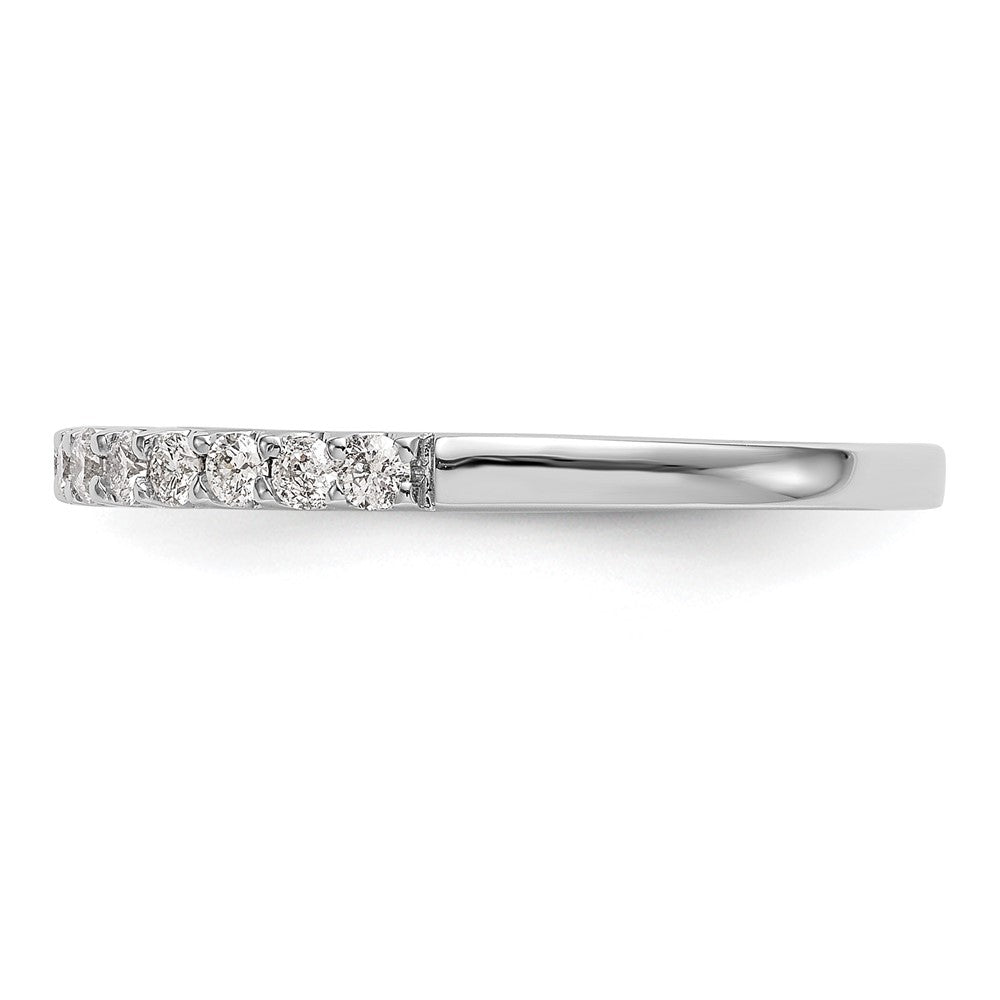 14k White Gold Diamond Wedding Band