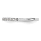 14k White Gold Diamond Wedding Band