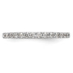 14k White Gold Diamond Wedding Band