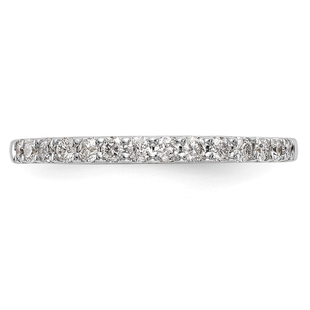 14k White Gold Diamond Wedding Band