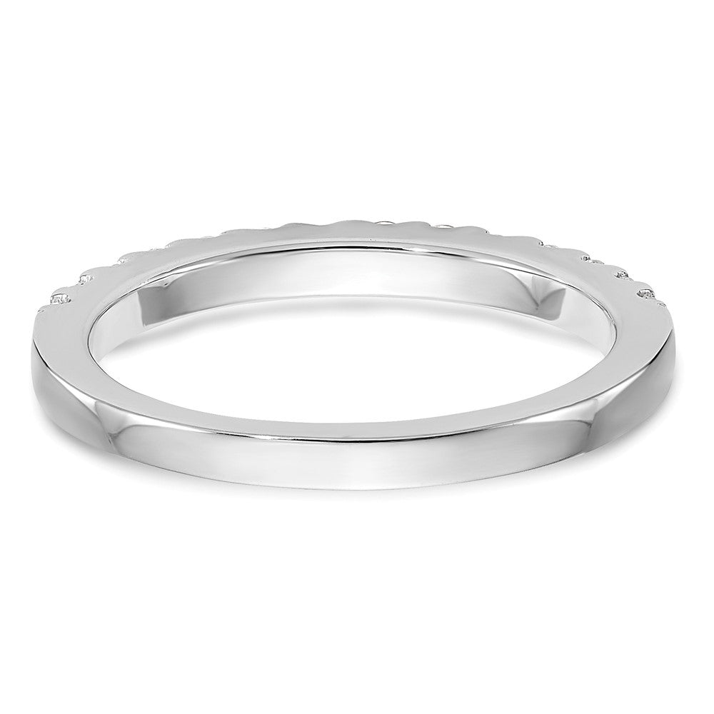 14k White Gold Diamond Wedding Band