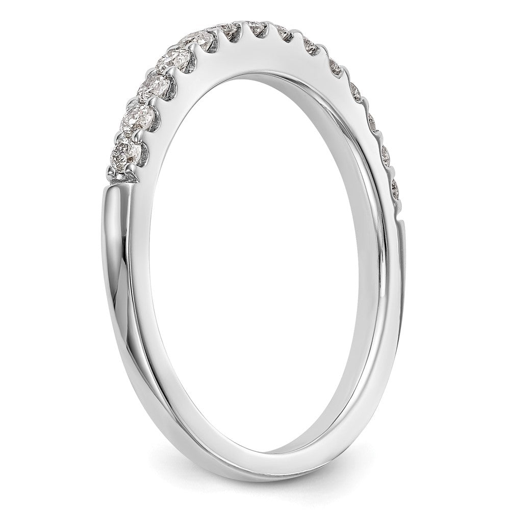 14k White Gold Diamond Wedding Band
