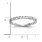 14k White Gold Diamond Wedding Band