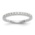14k White Gold Diamond Wedding Band
