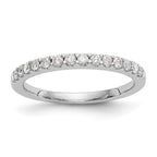 14k White Gold Diamond Wedding Band