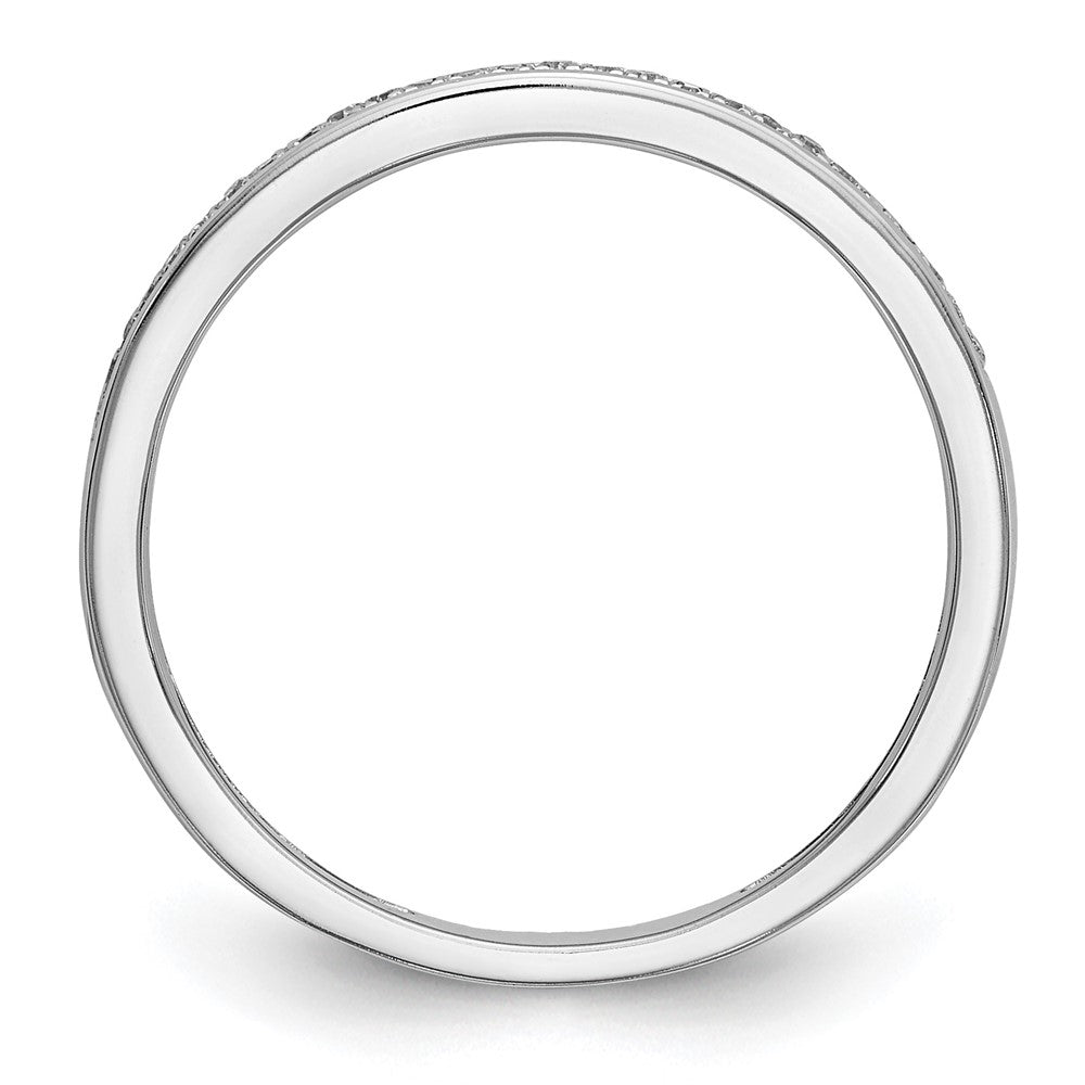 14k White Gold 1/6 carat Diamond Set of 2 Complete Wedding Bands