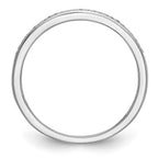 14k White Gold 1/6 carat Diamond Set of 2 Complete Wedding Bands