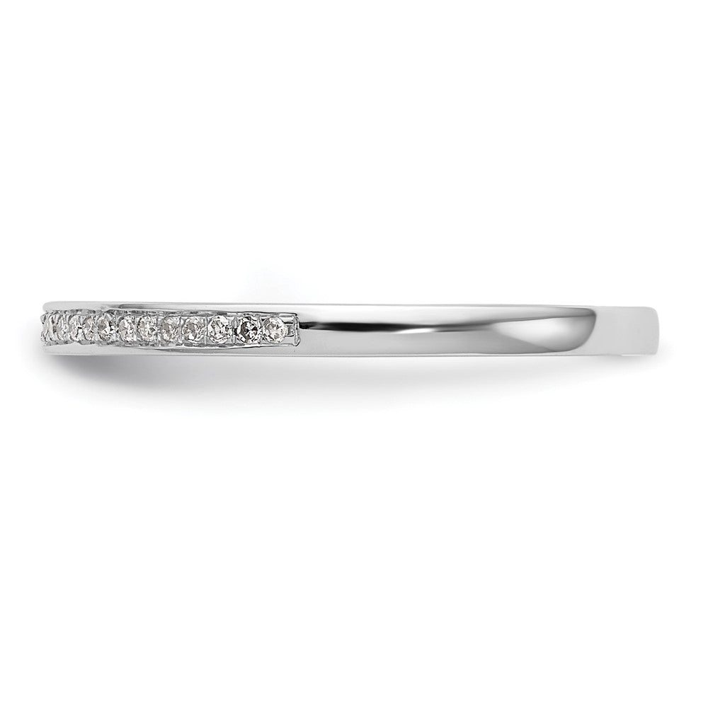 14k White Gold 1/6 carat Diamond Set of 2 Complete Wedding Bands