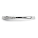 14k White Gold 1/6 carat Diamond Set of 2 Complete Wedding Bands