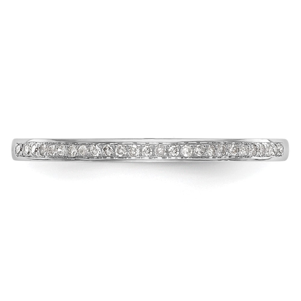 14k White Gold 1/6 carat Diamond Set of 2 Complete Wedding Bands
