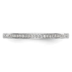 14k White Gold 1/6 carat Diamond Set of 2 Complete Wedding Bands