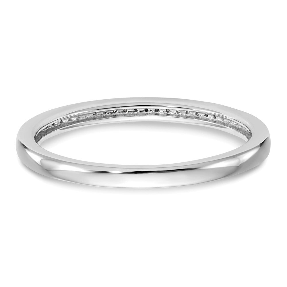 14k White Gold 1/6 carat Diamond Set of 2 Complete Wedding Bands