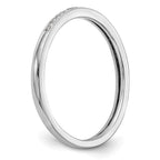 14k White Gold 1/6 carat Diamond Set of 2 Complete Wedding Bands