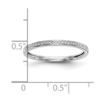 14k White Gold 1/6 carat Diamond Set of 2 Complete Wedding Bands