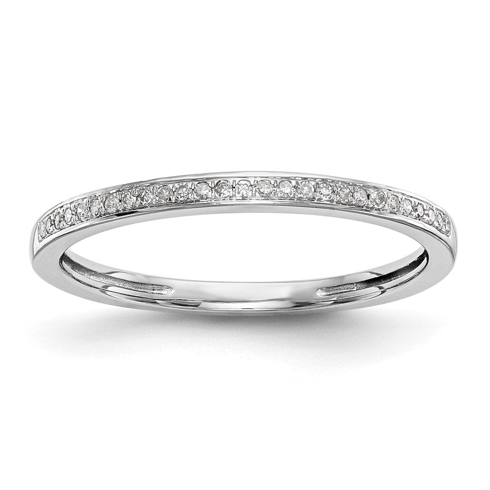 14k White Gold 1/6 carat Diamond Set of 2 Complete Wedding Bands