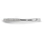 14k White Gold 1/6 carat Diamond Set of 2 Complete Wedding Bands