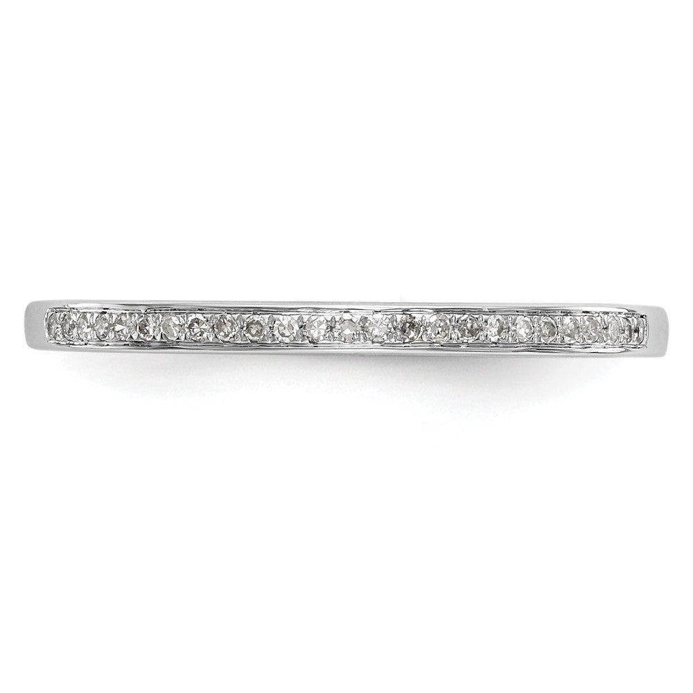 14k White Gold 1/6 carat Diamond Set of 2 Complete Wedding Bands